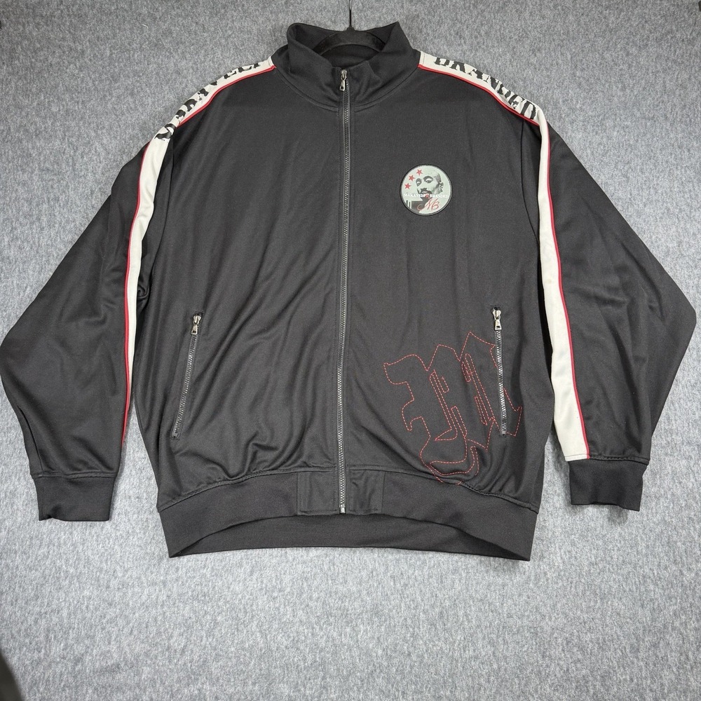 Vintage Y2K Makaveli Branded 2Pac Track Jacket Full Zip Mens Size XXL